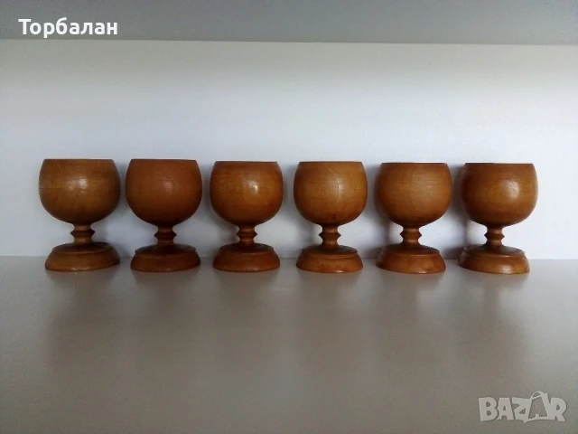 Дървени чаши от соц-а, снимка 5 - Декорация за дома - 50672111