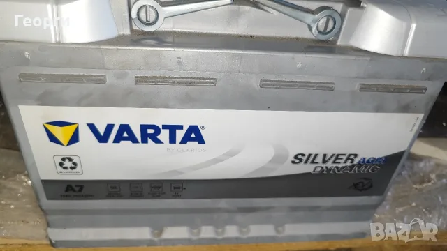 AGM Varta Sylver Dynamic 70 Ah, 760 A стартов ток - на 2 години, много добро състояние., снимка 3 - Аксесоари и консумативи - 55724350