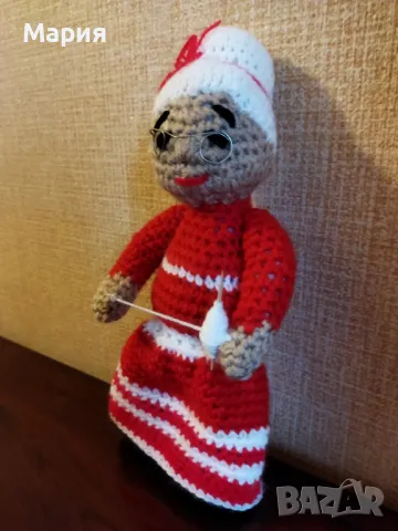 Плетена баба Марта , снимка 5 - Декорация за дома - 48308663