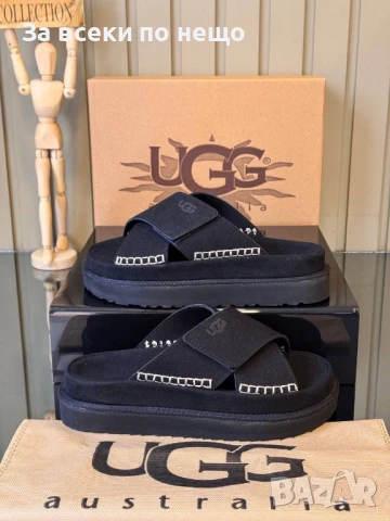 UGG Дамски Черни Чехли ЮДЖИДЖИ Код E718, снимка 2 - Чехли - 51225598