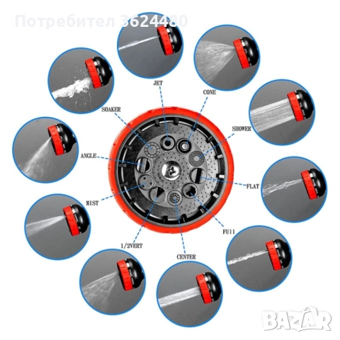 Градински маркуч с медни връзки 4515, снимка 5 - Напояване - 52648297