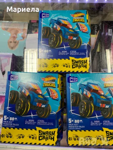 Игрален комплект Hot Wheels Monster Truck - Smash & Crash Race Ace, 85 части, снимка 7 - Конструктори - 47627509