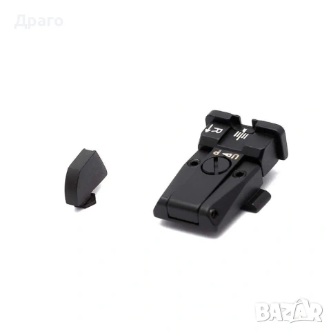 Комплект мерник и мушка LPA SPR за Glock (Стомана), снимка 2 - Бойно оръжие - 54143702