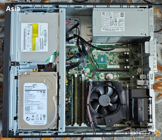 Продавам компютър HP EliteDesk 800 G2 SFF /i5-6500/16GB DDR4/SSD 256GB +1TB HDD, снимка 7 - Работни компютри - 54098910