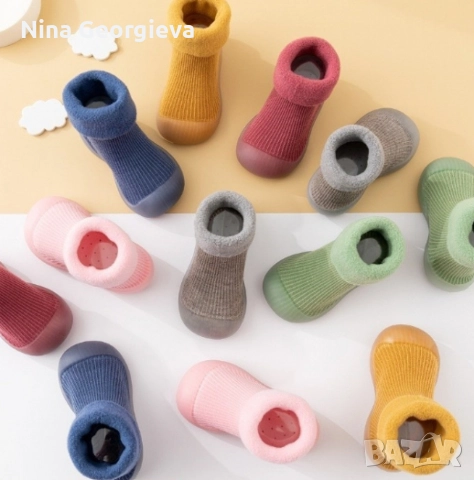 Детски есенни обувки с чорап тип пантофи, различни номера и цветове W SHOE2