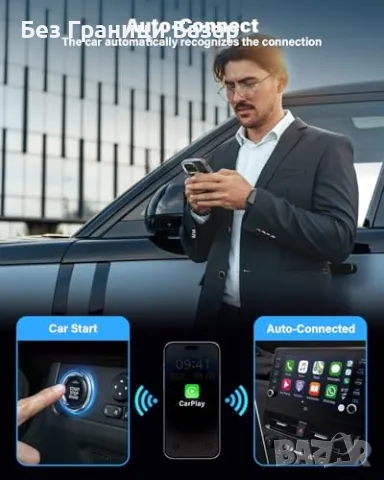 Нов Безжичен CarPlay Донгъл 2024, 5.8GHz, Съвместим с Автомобили от 2015+, снимка 6 - Друга електроника - 47839480
