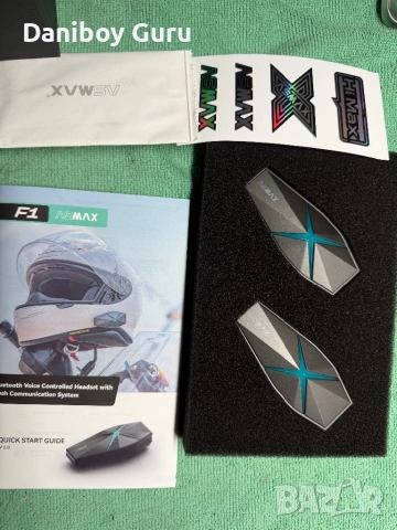 ASMAX F1 за мотор Bluetooth слушалки с интелигентно гласово управление, интерком 2бр, снимка 8 - Друга електроника - 53231542