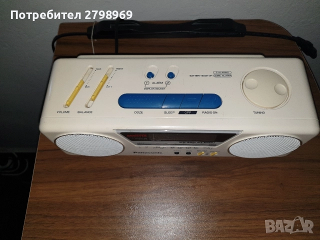 Радио часовник "Panasonic ", снимка 4 - Радиокасетофони, транзистори - 52255817