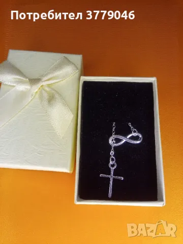 Колие с кръстче Безкрайност , снимка 6 - Колиета, медальони, синджири - 49570433