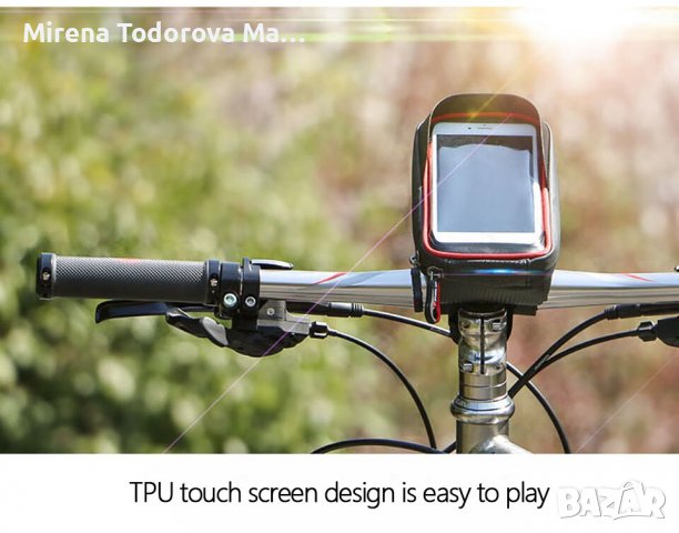 Държач за телефон за планински велосипед Водоустойчива чанта със сензорен екран Аксесоари за смартфо, снимка 5 - Аксесоари за велосипеди - 38331418