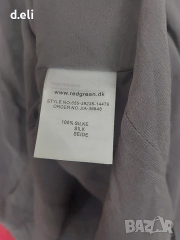 RED&GREEN Danmark Original. Size M 100% Коприна, снимка 8 - Рокли - 42414013
