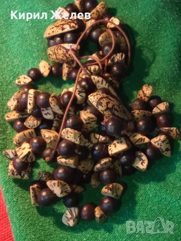 ЕКЗОТИЧНА ЕТНО АРТ ОГЪРЛИЦА от ПОЛУСКЪПОЦЕННИ КАМЪНИ и ТРОПИЧЕСКИ ЗЪРНА 25906, снимка 10 - Колиета, медальони, синджири - 47219561