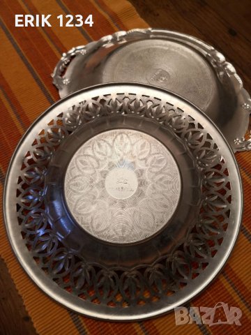 Стари алуминиеви чинии за плодове, снимка 4 - Антикварни и старинни предмети - 38661826