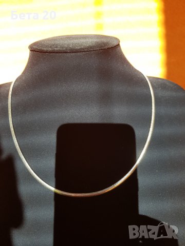 Сребърно колие змийска плетка, сребро 925, италианско сребърно колие, снимка 2 - Колиета, медальони, синджири - 35004124