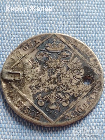 Сребърна монета 30 кройцера 1765г. Мария Терезия Прага Бохемия 26755, снимка 13 - Нумизматика и бонистика - 42887546