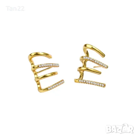 дамски двойни обици, снимка 1