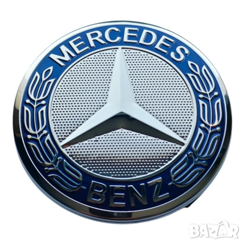 75мм Капачки за джанти за Мерцедес Mercedes-Benz - ТЪМНО сини, снимка 2 - Аксесоари и консумативи - 49829679