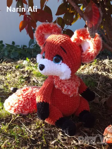 Плетена играчка - лисица, снимка 2 - Други - 48642808