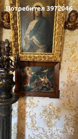 Религиозна хромолитография / 19 -20 век / , снимка 6 - Антикварни и старинни предмети - 51391447