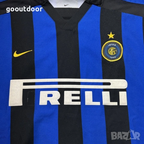 Vintage Nike Inter 2002/2003 Home футболна тениска (M), снимка 3 - Футбол - 54337254