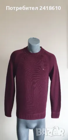 Tommy Hilfiger Wool Mens Size S / M НОВО! ОРИГИНАЛ! Мъжки Вълнен Пуловер!, снимка 12 - Пуловери - 49130232