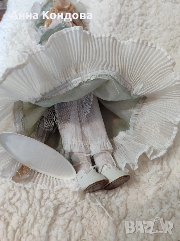 Ретро кукла порцелан в много добро състояние за годините си , снимка 4 - Колекции - 53897273