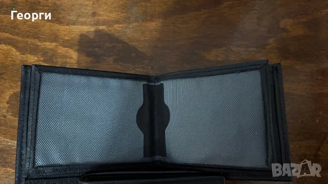 Черно мъжки портфейл, снимка 3 - Портфейли, портмонета - 49048867