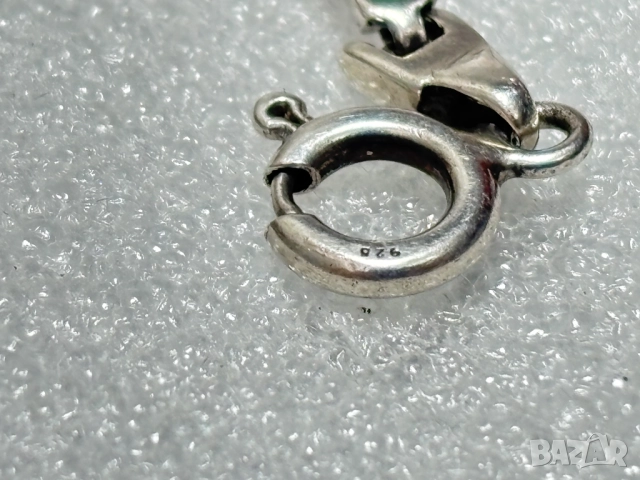 Дамска Сребърна Гривна (проба 925)- 5,42 грама, снимка 8 - Гривни - 52573246