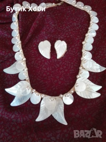 Антикварен комплект от седеф, снимка 8 - Антикварни и старинни предмети - 36874071