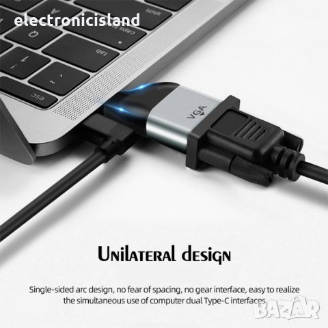 Луксозен Адаптер конвертор USB Type-C към DP порт 1.4 8K, снимка 7 - Кабели и адаптери - 35537782