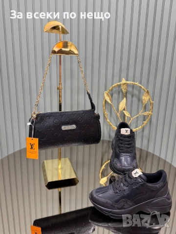 Louis Vuitton Комплект Дамски Маратонки И Дамска Чанта Луис Витон Код SK398, снимка 3 - Маратонки - 52870864