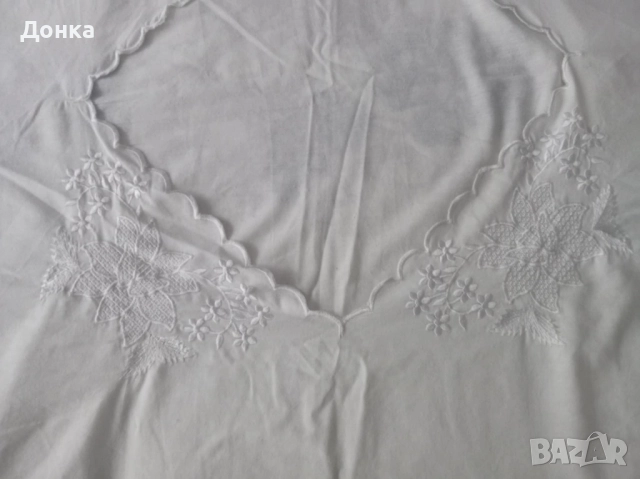 Бяло спално бельо-чаршафи,плик и калъфки, снимка 5 - Спално бельо - 41850436