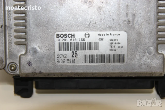 Моторен компютър Peugeot 406 (1995-2004г.) 0281010166 / 9636255980 / EDC15C2 / 0 281 010 166, снимка 2 - Части - 51175464