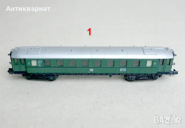 Товарни и пътнически вагони N (1:160) - от 1 до 4, снимка 1