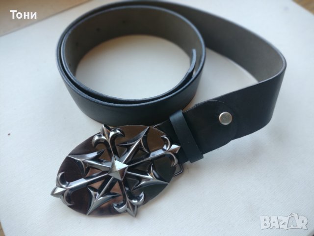 Мъжки кожен колан ART, снимка 1