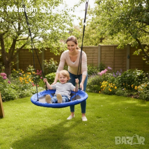 🌈 Градинска люлка "Щъркелово гнездо" (100 см) - Издържа до 150 кг!, снимка 5 - Градински мебели, декорация  - 53905719