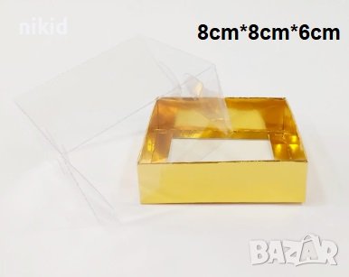 картонена кутия с прозрачен капак картонени кутии за ръчна изработка сувенир сапун фигурка кутийка , снимка 4 - Други - 37187304