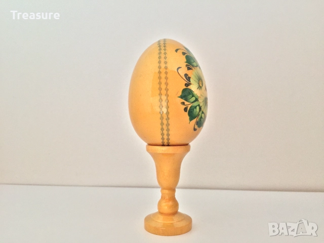 Великденско яйце, дървено №1 - златисто, снимка 8 - Декорация за дома - 38194686