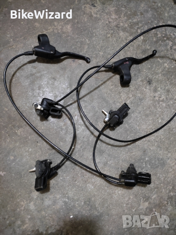 Комплект хидравлични V brake  спирачки HS11 , снимка 1 - Части за велосипеди - 44588746