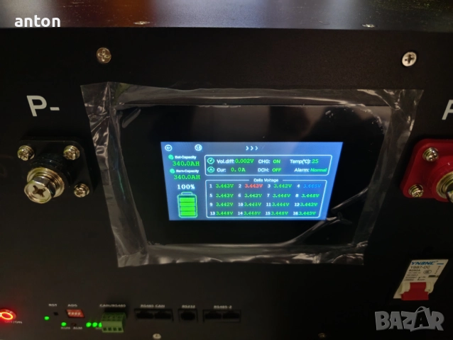 15kWh EVE LF280K 310Ah литиев акумулатор соларна система LiFePO4 lithium solar battery LCD BMS 52V, снимка 11 - Друга електроника - 51874837