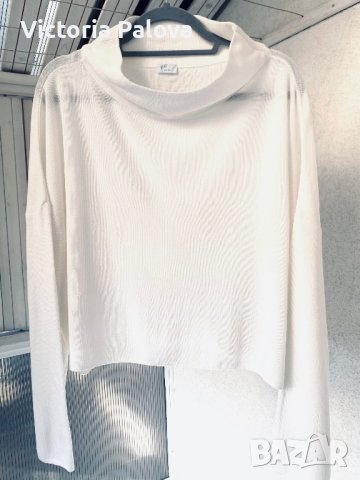 Скъпа блуза кроп  FRILO SWISS MADE, снимка 9 - Блузи с дълъг ръкав и пуловери - 44254144