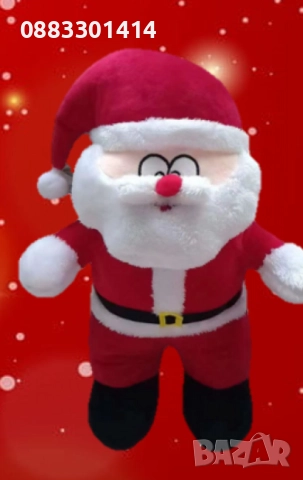 Плюшен Дядо Коледа 35см, снимка 4 - Плюшени играчки - 52134096