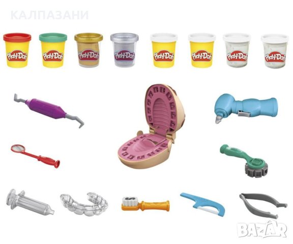 Play Doh - Игрален комплект: Зъболекар Hasbro F1259, снимка 2 - Пластелини, моделини и пясъци - 42917966