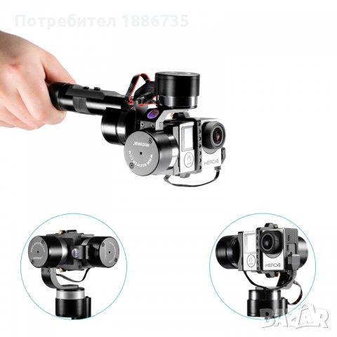 Neewer Z-One-Pro 3-Axis стабилизатор за Gopro 4 3+ 3 2 1, снимка 4 - Камери - 29349807