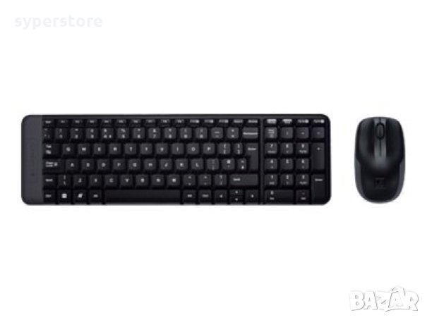 2 в 1 Комплект клавиатура и мишка Безжични Logitech MK220 Модерни компактни и удобни