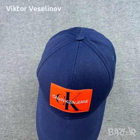 Оригинална Calvin Klein Шапка с козирка Синя One Size, снимка 6 - Шапки - 50257712