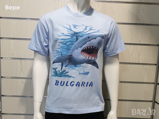 Нова мъжка тениска с трансферен печат Акула, България, снимка 8 - Тениски - 29091107