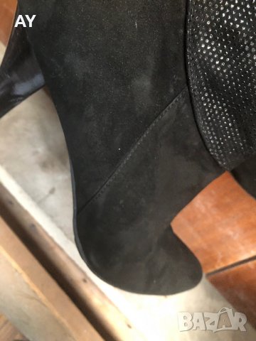 Дамски боти естествен велур, снимка 4 - Дамски боти - 34878822