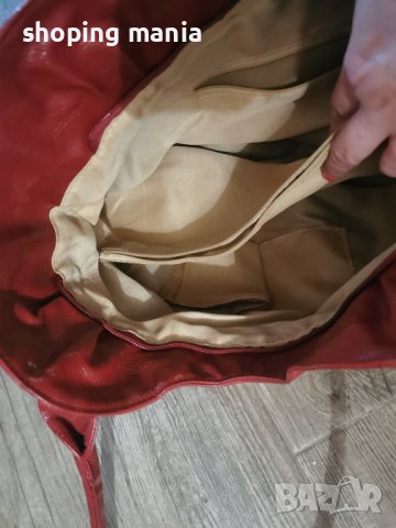 голяма червена чанта , снимка 2 - Чанти - 42813742