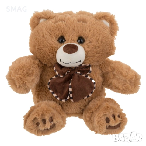 Плюшено мече с велурена панделка за Свети Валентин 28 см_1245398